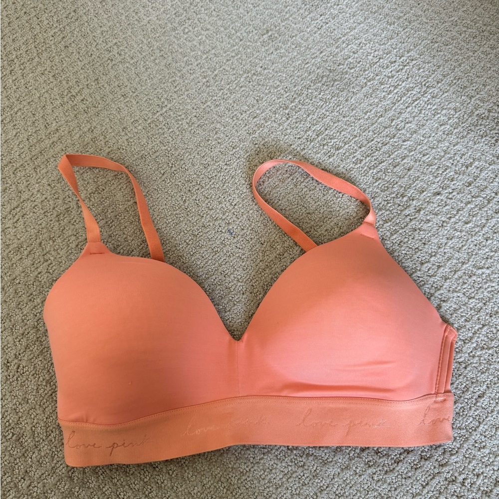 PINK Victoria's Secret Bright Orange Bra